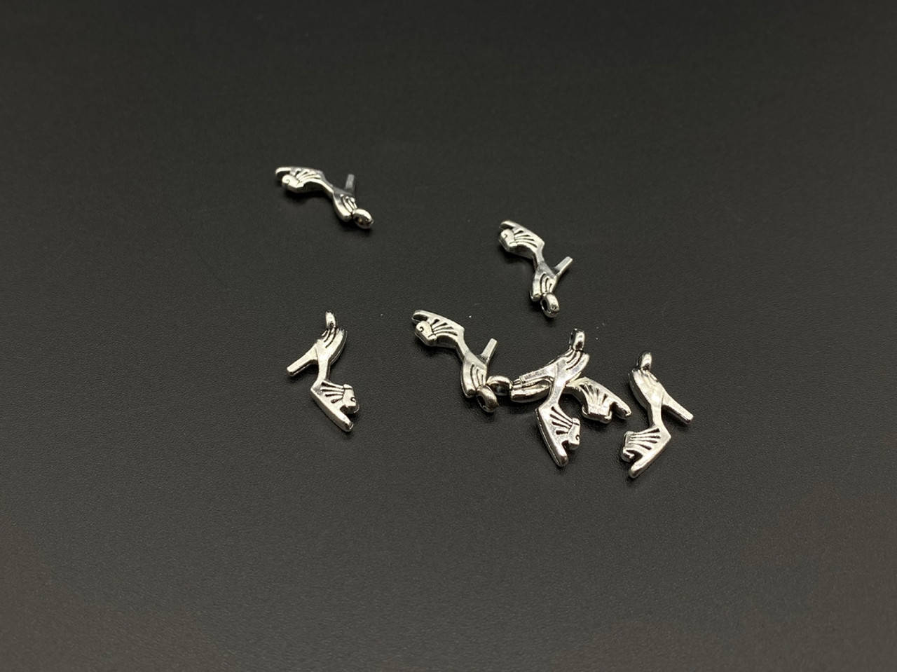 

Металлические подвески. Туфелька. Цвет "серебро". 18мм