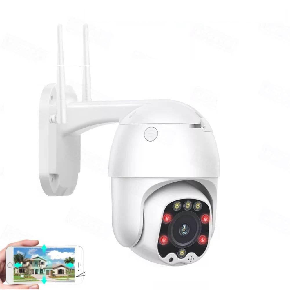 

Наружная поворотная охранная камера наблюдения Zilnk Q52H-1080P-WH-WiFi. CamHi Pro