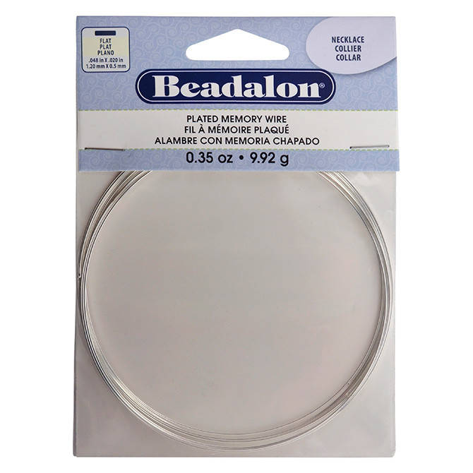 

Проволока с памятью Beadalon для колье (плоское сечение), 7 витков, цвет серебро