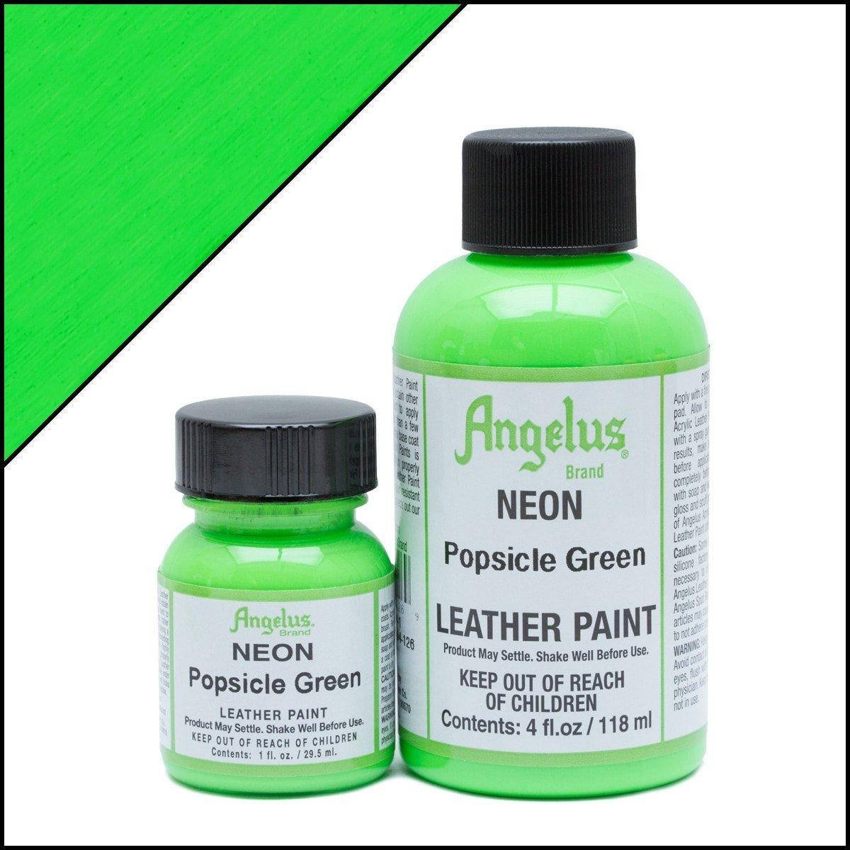 

Краска для кожи Angelus NEON Popsicle green (зеленый эскимо), Зелёный