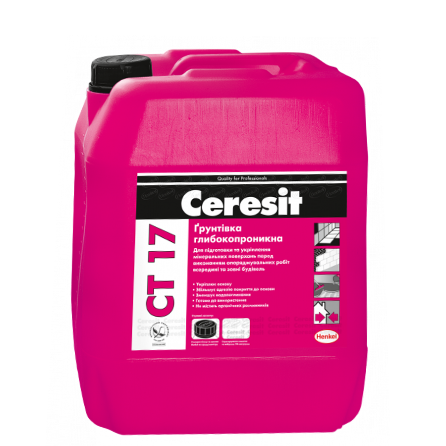 

Грунтовка глубокопроникающая Ceresit CT 17 (10 л)
