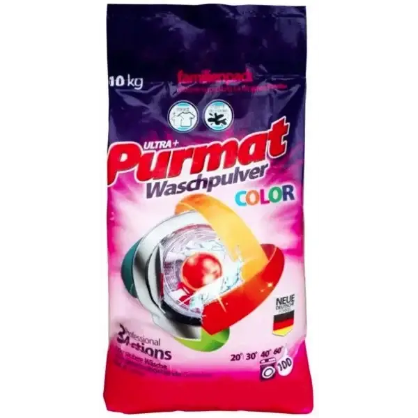 

Стиральный порошок Purmat Color для цветного белья, 10 кг (100 стирок)