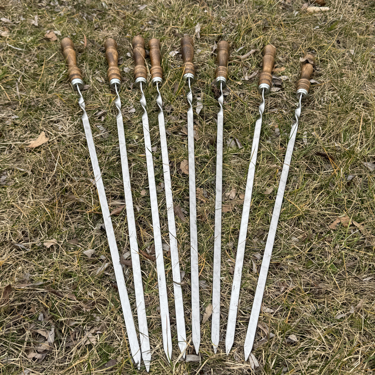 Шампура з дерев'яною ручкою 8шт