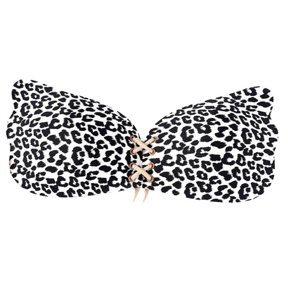

Бюстгальтеры для открытой спины Fly Bra Бабочка (А,В,С,D) 80A, Черно белый леопард