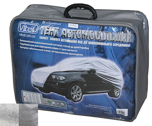 

Автомобильный тент JC13401 XXL для джипов и миневенов PEVA+PP Cоtton, Серый
