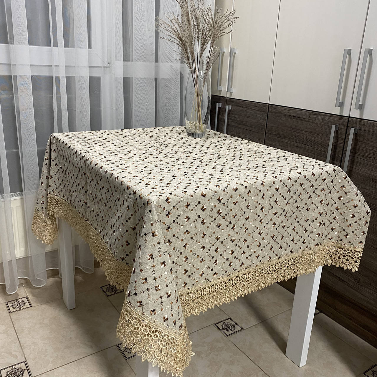 

Скатерть из льна натуральная (150 см х 220 см), Разные цвета