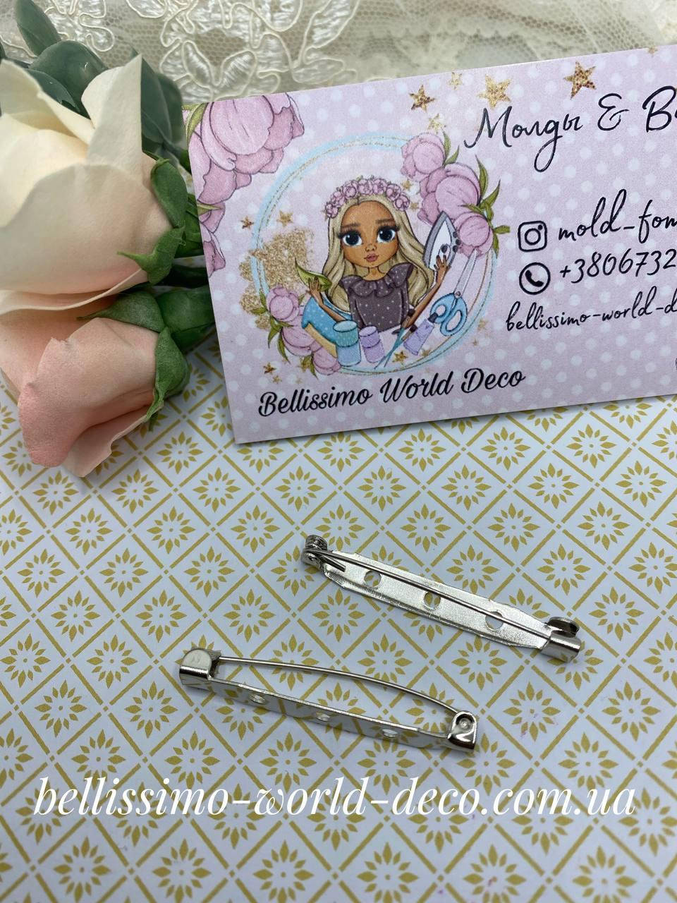 

Основа под брошь, 4см, 1шт