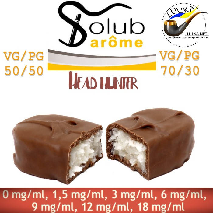 

Набор для самозамеса жидкости Solubarome Head hunter 100 мл. 50/50, 6 мг/мл