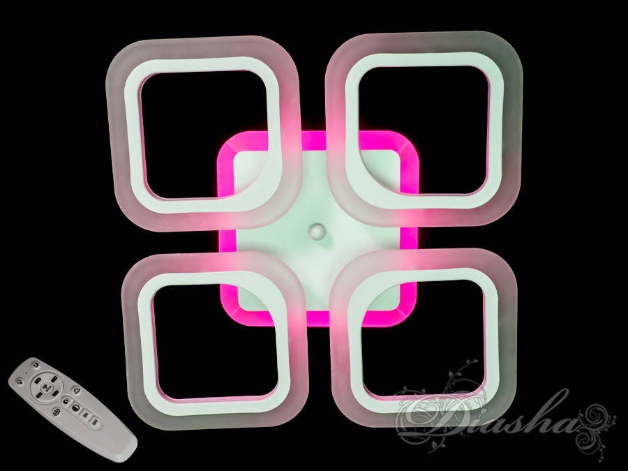 

Светодиодная потолочная люстра с разноцветной подсветкой AS8060/4WH LED 3color dimmer