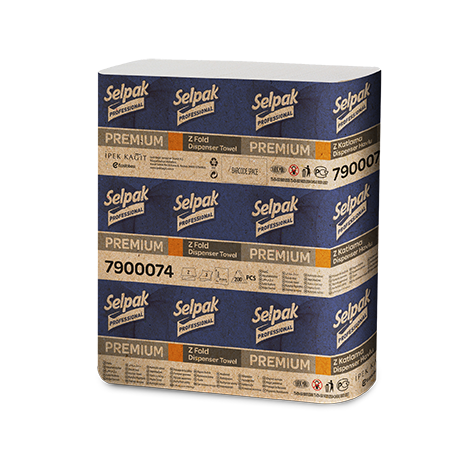

Бумажные полотенца листовые, белые, Z-укладка, Selpak Pro. Premium.32660130, Белый