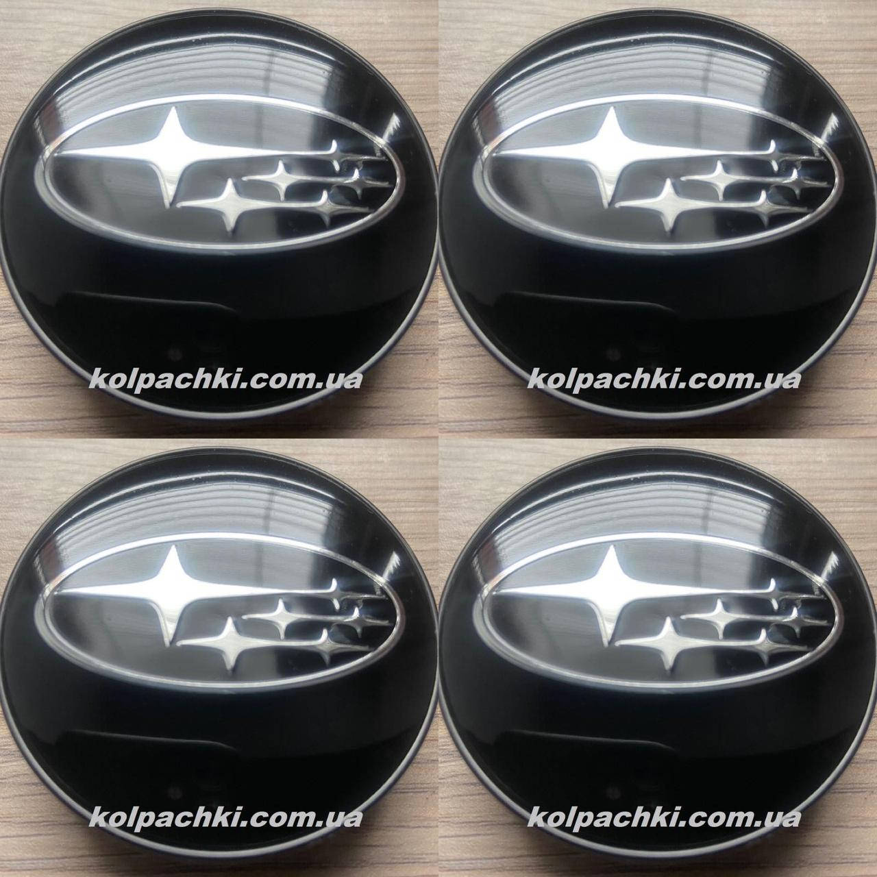 

Колпачки Subaru 60мм 56 мм черные