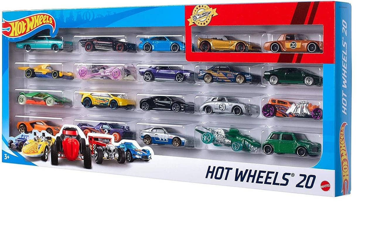 

Набор машинок Хот Вилc 20 шт Hot Wheels 20-Car Gift Pack Mattel H7045
