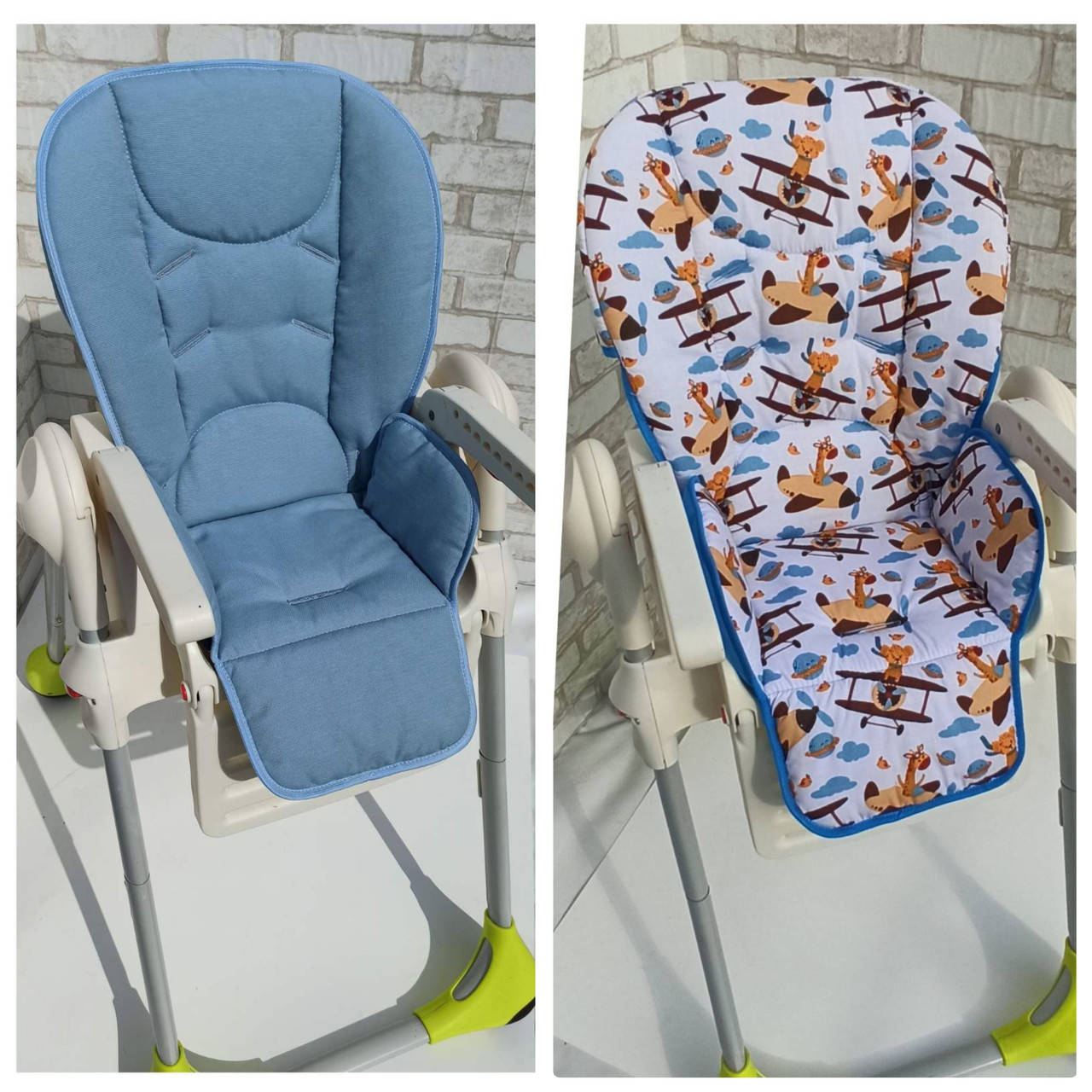 

Двусторонний чехол на стульчик для кормления Chicco Polly 2 в 1, Чико Поли, Зелёный