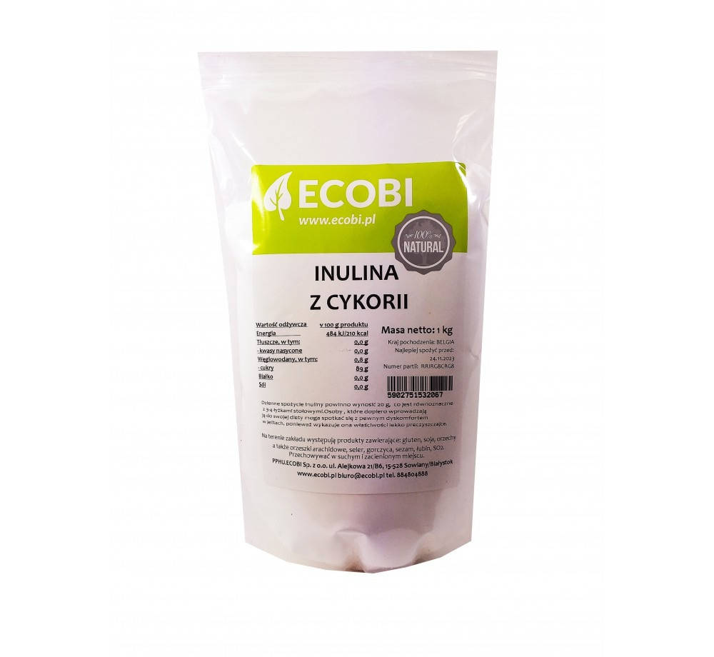 

Инулин из цикория, Inulin 1 кг, Ecobi