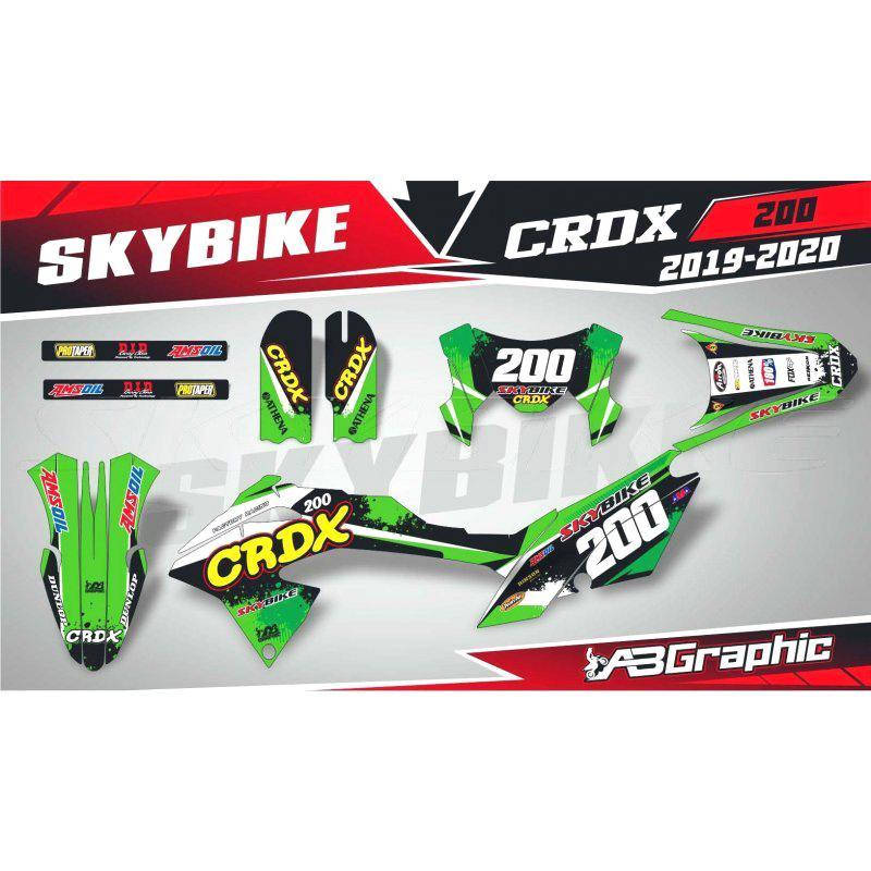 

Наклейки на мотоцикл SKYBIKE CRDX-200 6