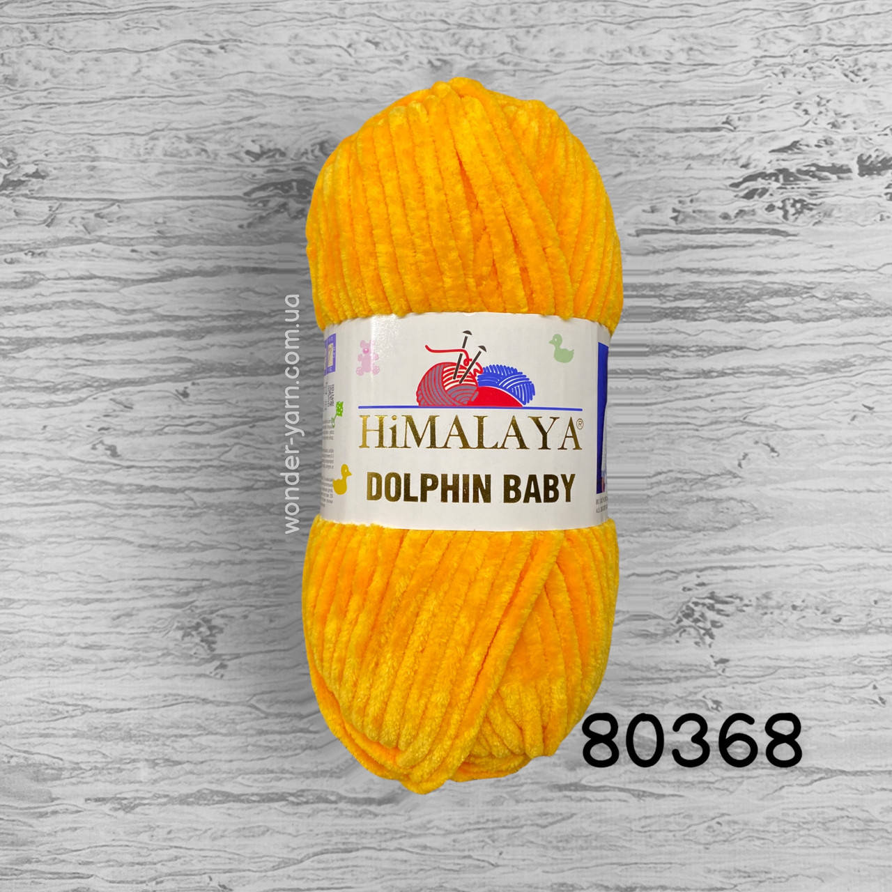 

Плюшевая пряжа Himalaya Dolphin Baby (Гималая Долфин Беби) 80368 апельсин
