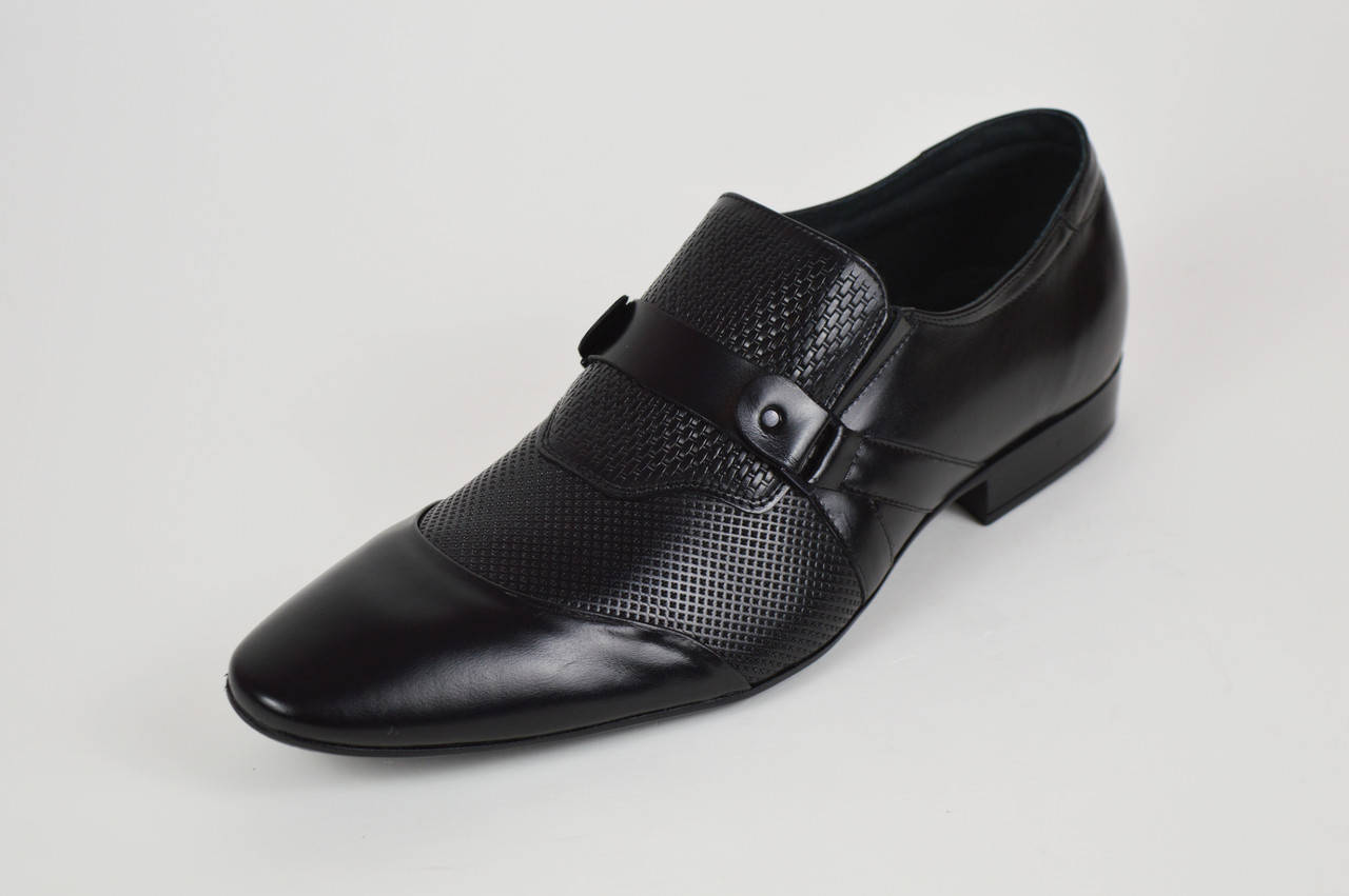 

Туфли мужские из натуральной кожи Men Fashion 1833 размер 45, Черный
