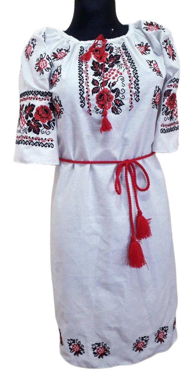 

Вышитое платье "Дженнис" PU-0031, Белый