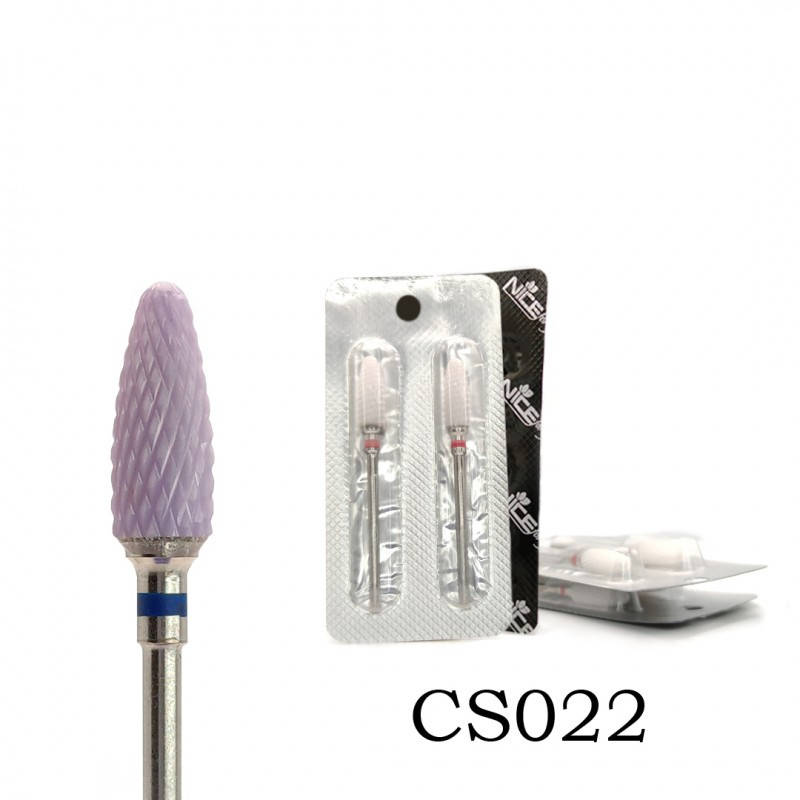 

Фреза металлокерамика Nice for you CS022 синяя насечка 2 шт, Синий