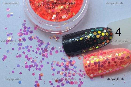 

Радужные чешуйки для декора ногтей для маникюра