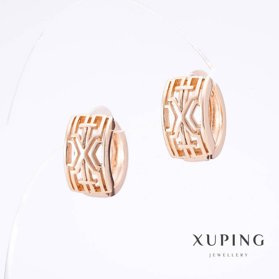 

Серьги Хьюпинг "славянка" цвет "золотой" L-1,5см s-8.5мм