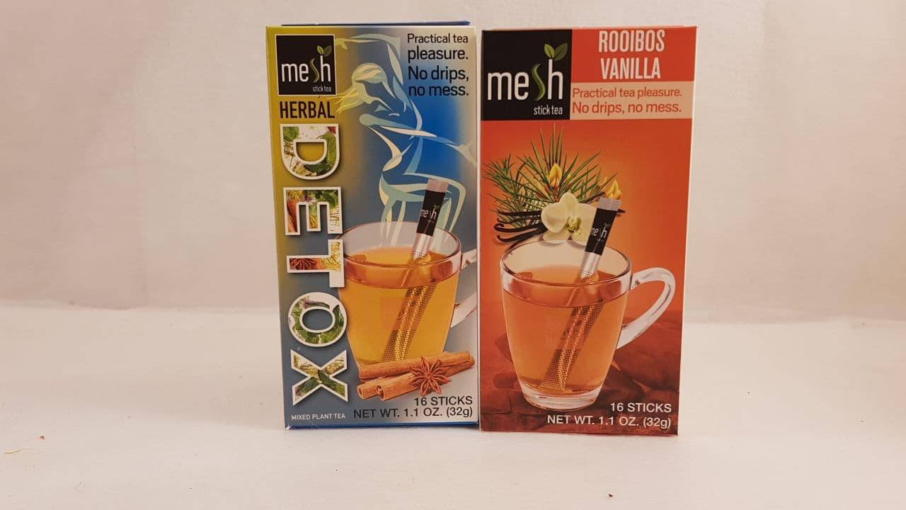 

Упаковка чая в стиках Меш Mesh stics Detox и Ройбуш с ванилью 32шт