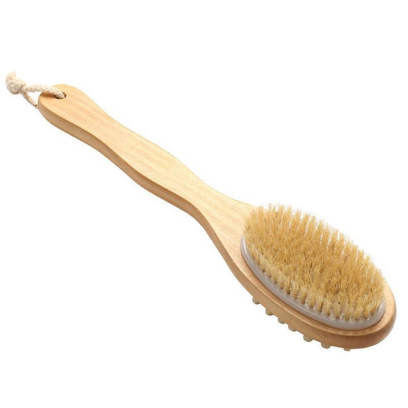 

Двусторонняя деревянная щетка для душа Brush wood both side, Коричневый