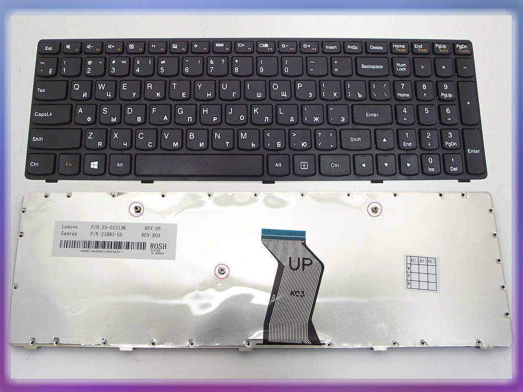 

Клавиатура для LENOVO IdeaPad G500, G505, G510, G700, G710 ( RU Black )., Черный