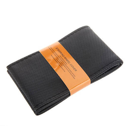 

Оплетка чехол на руль из кожзама, 37-38см, черная 2000-03181, Черный