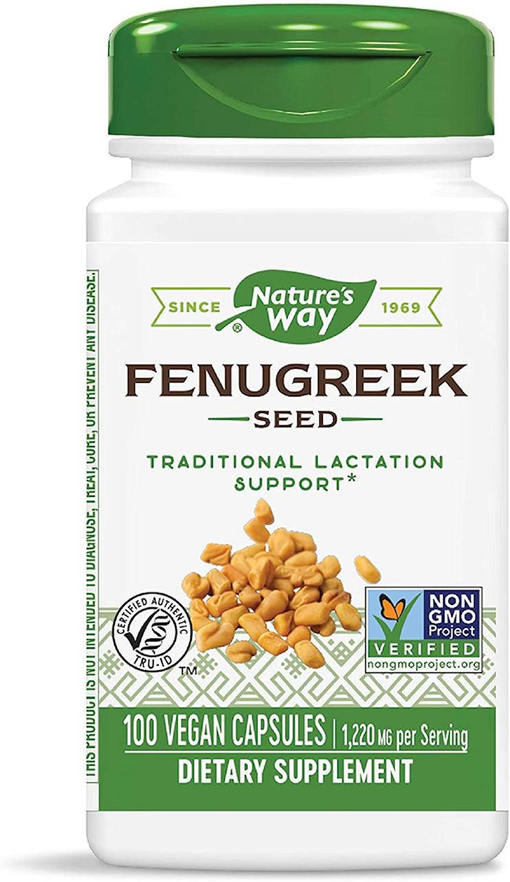 

Пажитник Nature's Way Fenugreek Seed 1220 mg 100 капсул