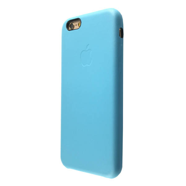 

Чехол-накладка DK кожа с лого яблоком для Apple iPhone 6 / 6S (light blue), Голубой