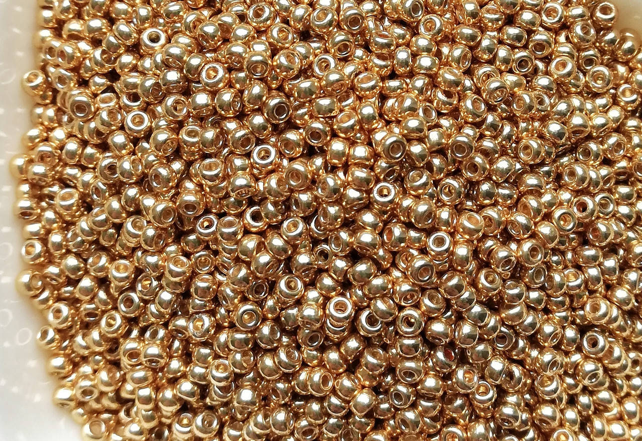 

Японський бісер Miyuki Круглий 11/0 4202 Duracoat Galvanized Gold