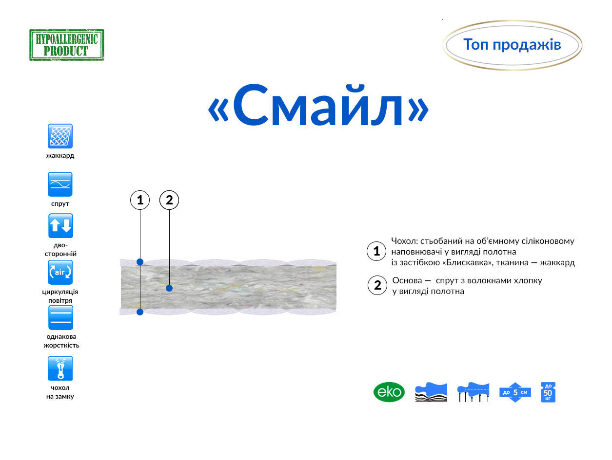 

Матрас Смайл 120*60
