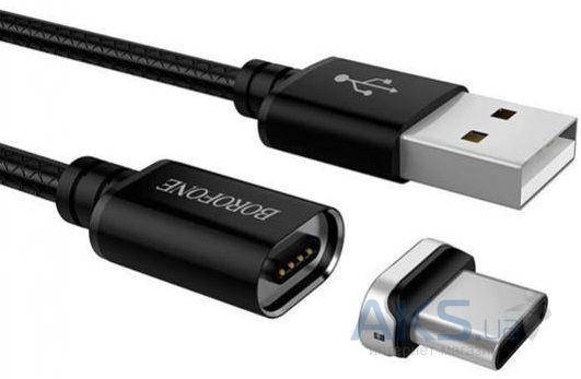 

USB Кабель Borofone BU1 Mag Jet - microUSB Black, Черный