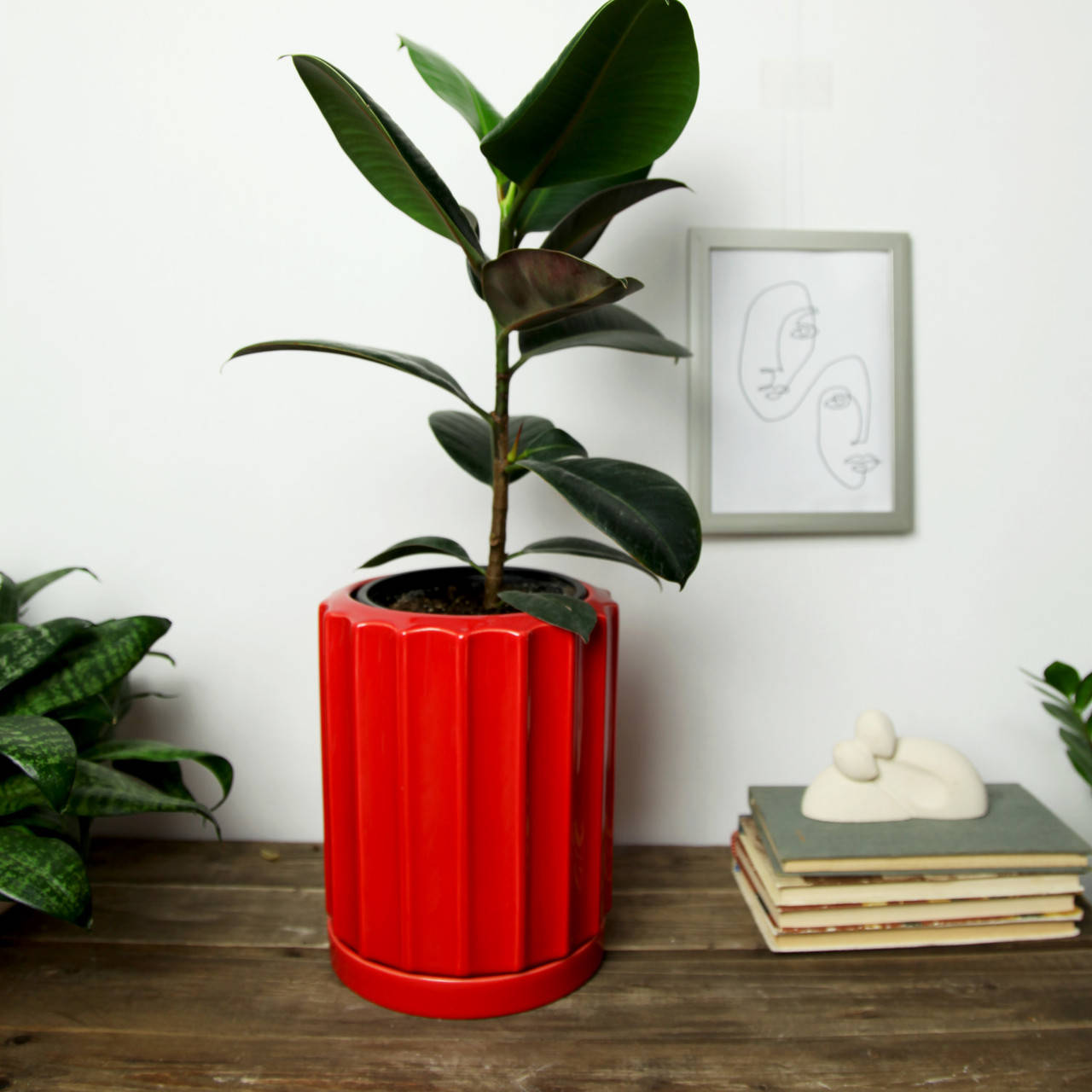 

Горшок керамический для цветов "Шафран" 3.8л Красный Rezon Р284