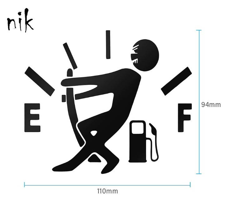 

Наклейка на крышку бензобака 11*9,4 см, стайлинг, тюнинг Чорний
