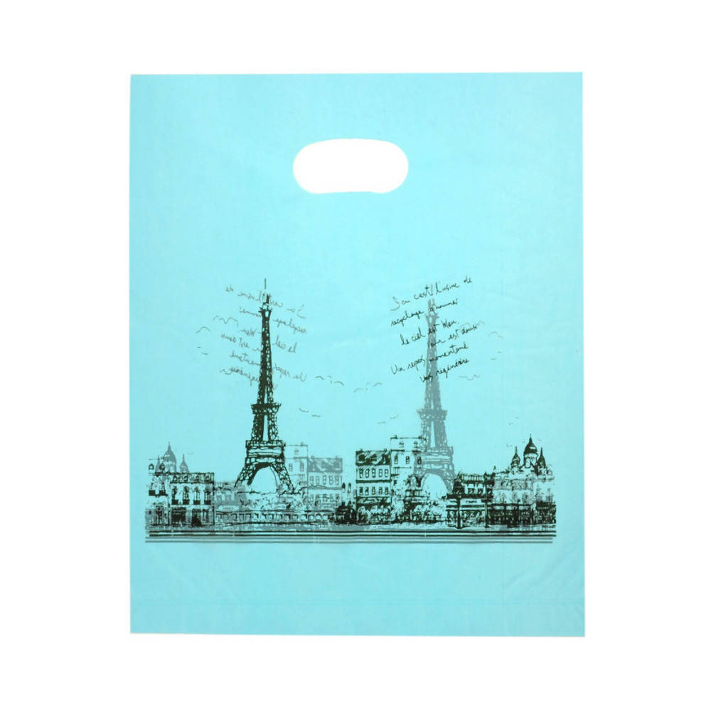 

Подарочные пакеты целлофановые "Городской пейзаж" 25x20см (упаковка 100 шт), Бирюзовый