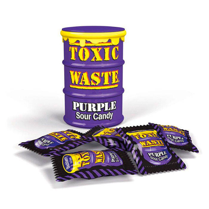 

Драже Toxic Waste Sour Candy Purple Drum 42 г (15357)