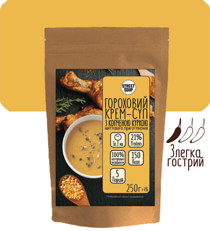 

Крем-Суп STREET SOUP Гороховый с курицей 250 г