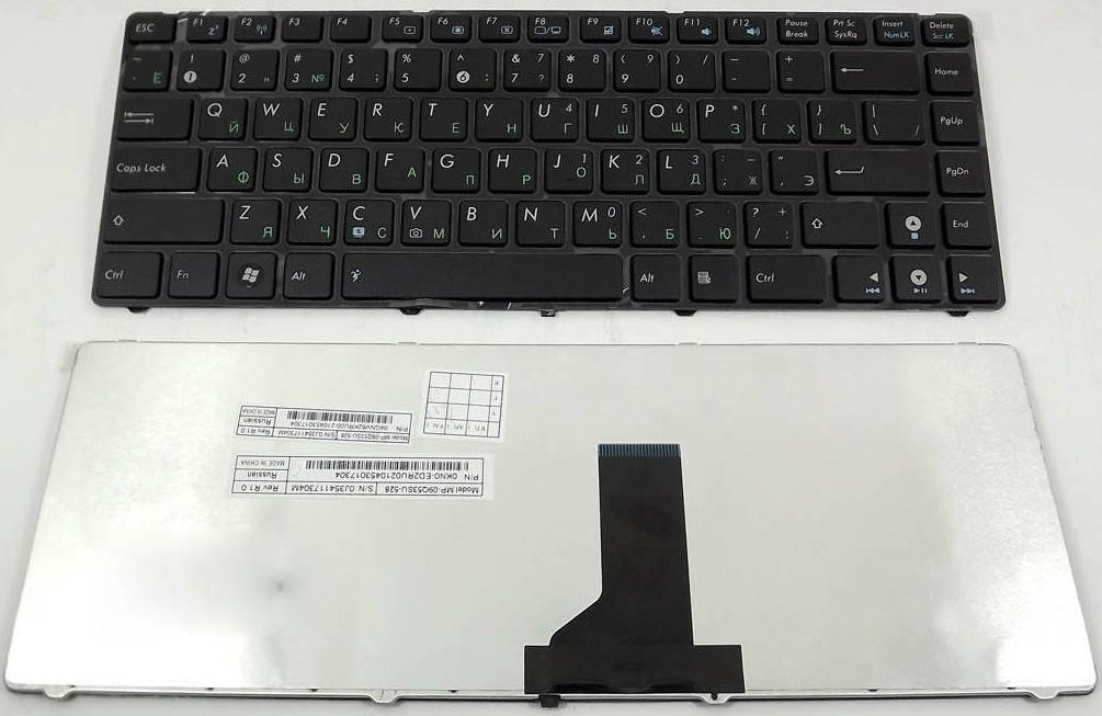 

Клавиатура ASUS X44H, Черный