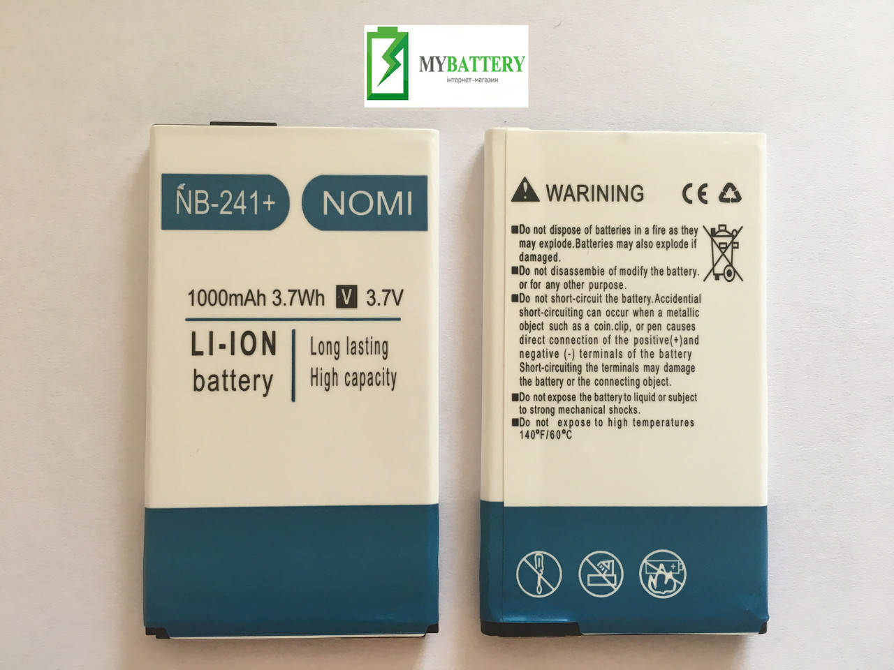 

Оригинальный аккумулятор АКБ батарея Nomi NB-241+ | I241+ 1000 mAh 3.7V