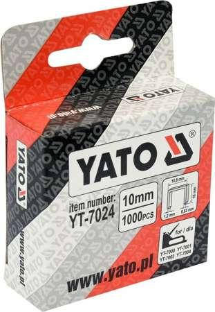 

Скоби до степлера YATO : h= 10 мм, b= 10.6 мм, t= 1.2 мм, уп. 1000 шт. [50/100] YT-7024