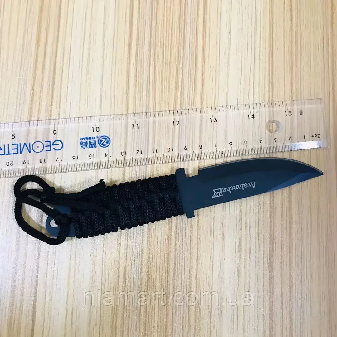 

Нож тактический с чехлом, черный