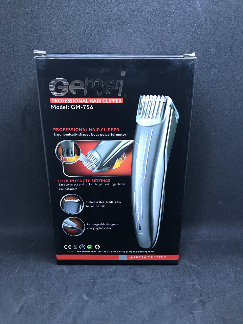 

Аккумуляторный триммер Gemei GM-756