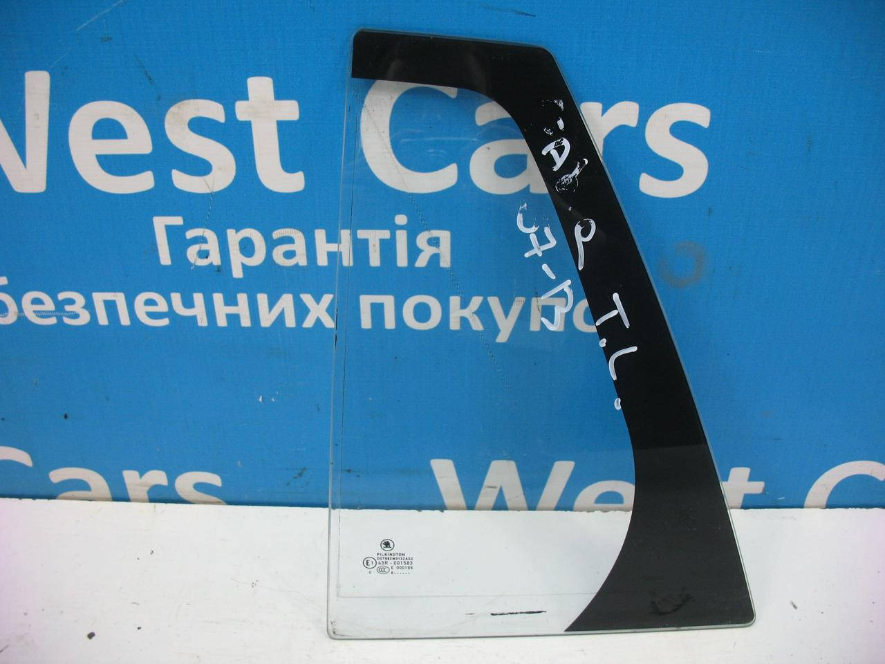 

Стекло задней левой двери (форточка) на универсал Skoda Fabia с 2007 по 2014