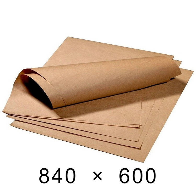 

Крафт-бумага в листах 70 грамм - 840 мм × 600 мм / 100 шт, Бурый