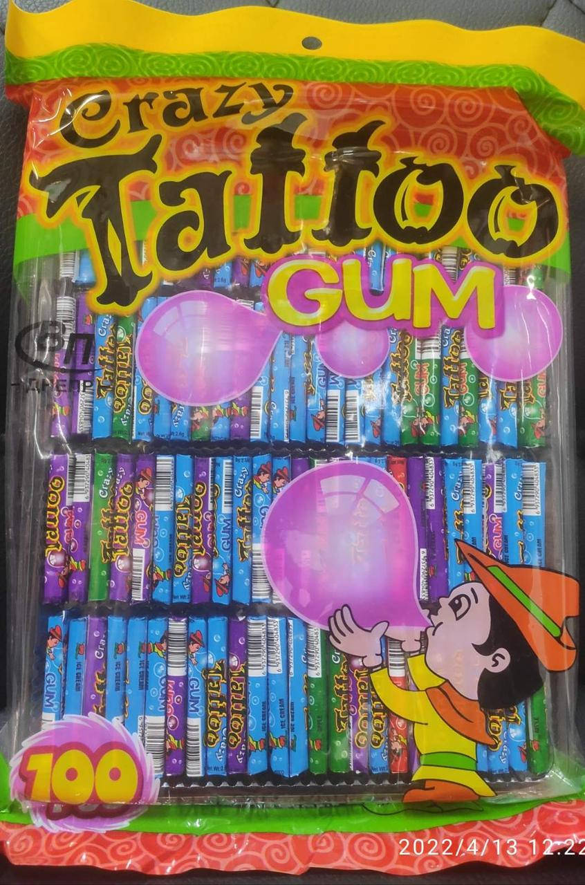 

Grazy Tattoo Gum жевательная резинка