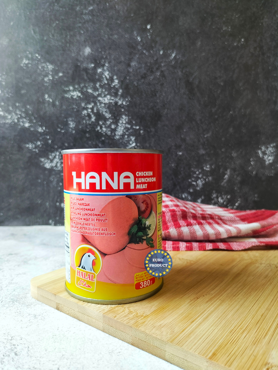 

Консерва куриная колбаса HANA 380 г