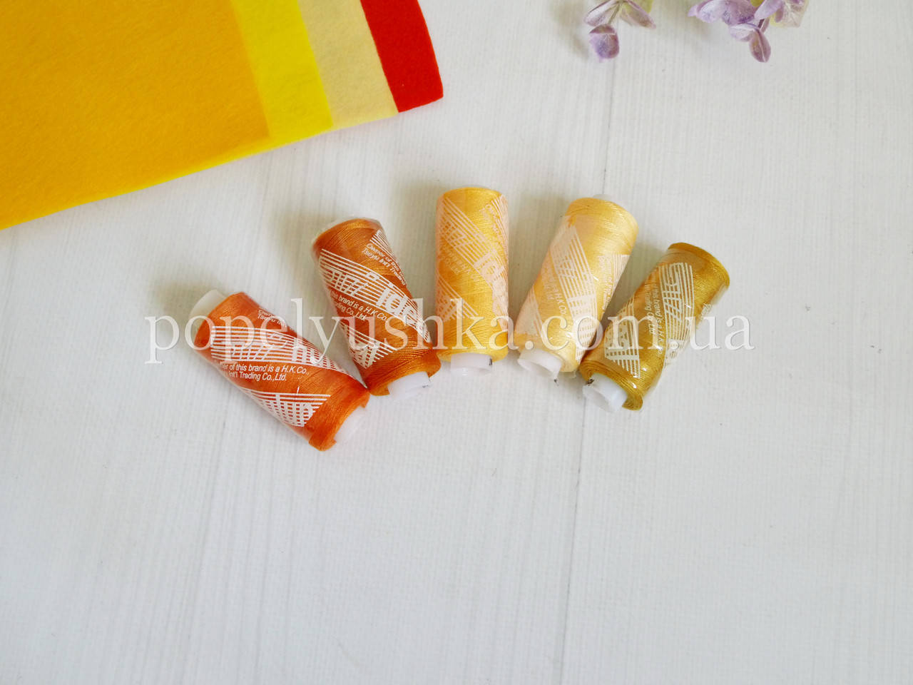 

Нить швейная 40/2, 400 ярд, желтые