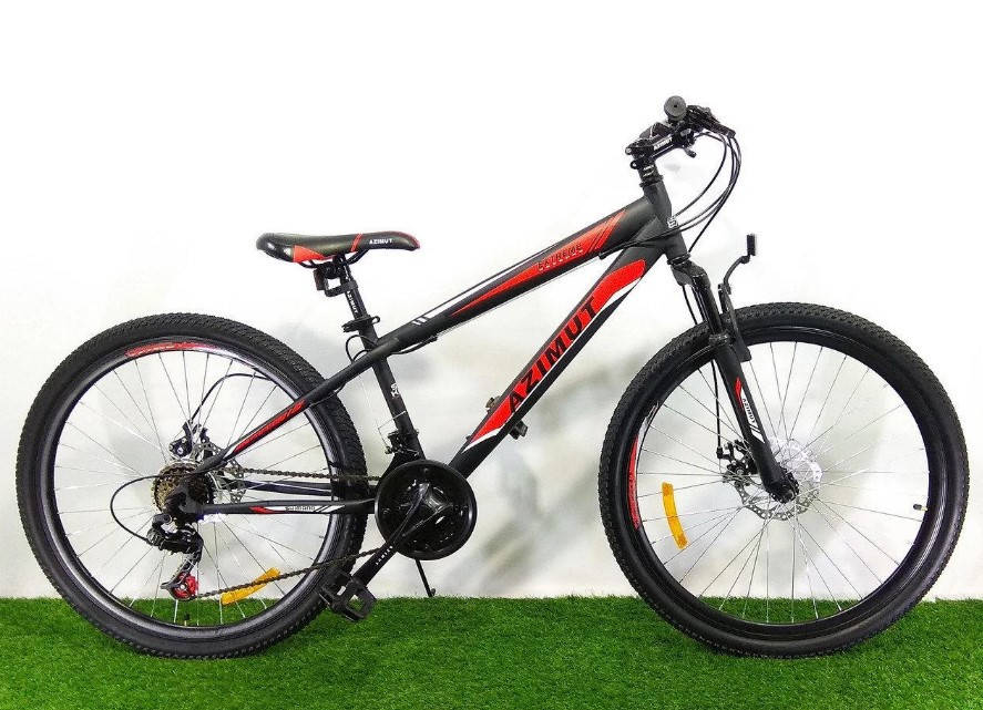 

Спортивный велосипед 26 дюймов Azimut Extreme GFRD рама 14" BLACK-RED